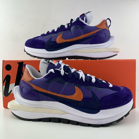 Nike Sacai Vaporwaffle Size 8.5 Mens Dark Iris Sue - Picture 2 of 12